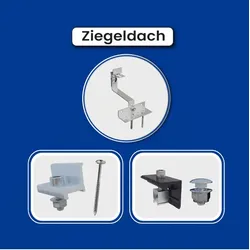 Zubehörpaket für getrennt zu montierende Module (Ziegeldach)