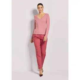 Madeleine V-Pullover mit Rücken-Ausschnitt Rosa 40/42