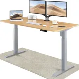 Desktronic HomeOne Höhenverstellbarer Schreibtisch Grau - Eiche 160x80cm - Grau