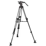 Manfrotto Nitrotech 608 & Alu Fast Doppelrohr-Stativ