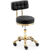 Physa Rollhocker mit Rückenlehne 47 61 cm 150 kg schwarz -