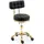 Physa Rollhocker mit Rückenlehne 47 61 cm 150 kg schwarz -