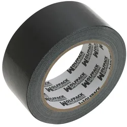 Duct Tape "Muscle" Schwarz Farbe 48 mm. x 10 Stück. Superresistent, Abdichten, Reparieren, Verbinden, Fixieren, Befestigen, Verpacken.