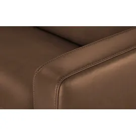 Hukla Einzelcouch Leder 1-Sitzer Braun