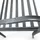 Lemodo Gartenbank 147 x 49 x 96 cm Schwarz