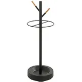 Haku-Möbel PULA Schirmständer 73 x 26 x 26 schwarz