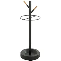 Haku-Möbel PULA Schirmständer 73 x 26 x 26 schwarz