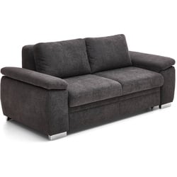 ComfortPlan Schlafsofa Puzzle Stoff Black 120 cm