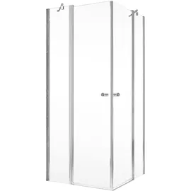 Schöner Wohnen Gretia Eckeinstieg 80 x 200 cm silber/Sicherheitsglas