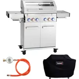 TAINO PLATINUM YAMARA 4+2 Gasgrill Edelstahl 4 Brenner Sear-Burner Backburner