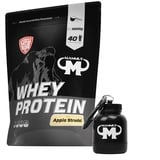 1kg Mammut Whey Protein Eiweißshake - Set inkl. Protein Shaker, Riegel, Powderbank oder Tasse (Apple Strudel, Gratis Mammut Powderbank)