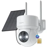 ieGeek Überwachungskamera 4G LTE Überwachungskamera Aussen mit SIM Karte (Aussen, Außenbereich, Wald, Farm, Campingbus, Straße, 355°/90° Schwenkbar PTZ Kabellos IP Kamera Ohne WLAN Outdoor Kamera, 1-tlg., 2K Farbe Nachtsicht aussenkamera PIR Erkennung 2-Wege-Audio, 4-fachen digitalen Zoom IP66 Wasserdicht für Garten, Hof) weiß