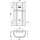 Schell Linus Vorwand-Duschpaneel 008260899 Alu-eloxiert, Selbstschluss Mischwasser, Kopf