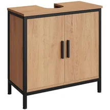 EUGAD Waschbeckenunterschrank Badezimmerschrank 60x60x30cm Schrank im Badezimmer