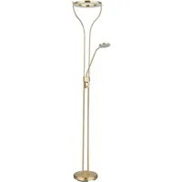 GLOBO Stehleuchte Stehlampe Deckenfluter Wohnzimmerleuchte Schlafzimmerlampe, dimmbar, flexibler Lesespot,