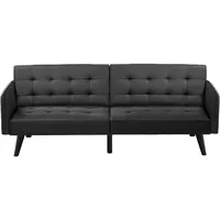 FURNIFY® Schlafsofa ARON 186cm aus Kunstleder Klappsofa mit Schlaffunktion Couch