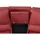 vente-unique Relaxsofa 3-Sitzer - Leder - Rot - AROMA