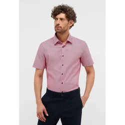 Kurzarmhemd ETERNA "SLIM FIT", Herren, Gr. 43, Normalgrößen, rot, 100% cotton, schmal, Kurzarm, Hemden, NON IRON (bügelfrei)