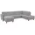 Home Affaire Wohnlandschaft HOME AFFAIRE "Palmera U-Form, B: 308 cm", silber, B:308cm H:89cm T:212cm, 100% Polyester;Struktur (100% Polyester);Luxus-Microfaser in Lederoptik (100% Polyester), Sofas, Wohnlandschaft, optional Bettfunktion & Bettkasten, Federkern