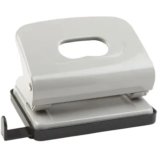IDENA Locher/Metall mit Anschlagschiene, grau