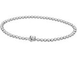 Firetti Armband »Schmuck Geschenk Silber 925 Armschmuck Armkette Blume«, mit Zirkonia (synth.),