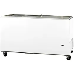Horizontale Gefriertruhe 205 cm mit Glastüren für die Gastronomie. Horizontale Tiefkühltruhe für Bar und Restaurant.