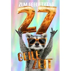 Geburtstagskarte Zahl 27 54-2027 Bild