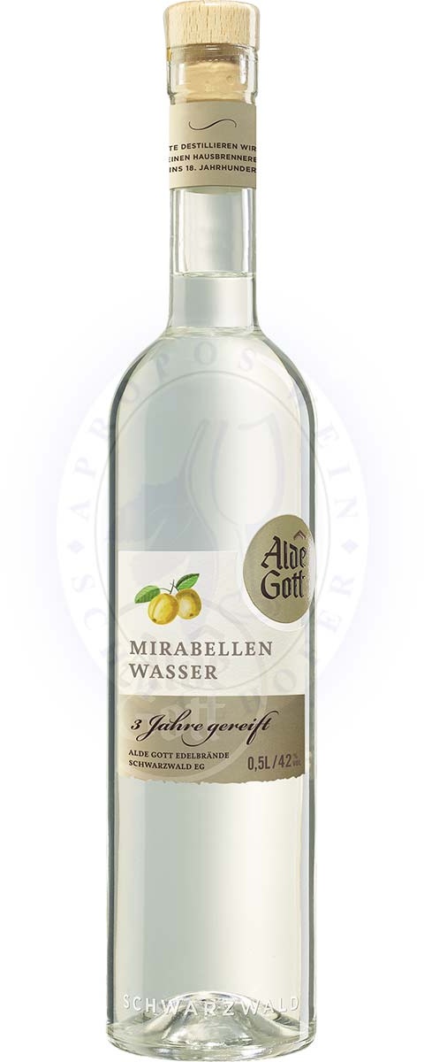 Mirabellenwasser 42%vol Alde Gott 0,5l