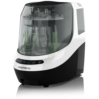 Baby Brezza Dampfsterilisator Flaschenspüler und Sterilisator mit HEPA-Filter und Trocknung, Spült, trocknet & sterilisiert Flaschen und Zubehör vollautomatisch weiß
