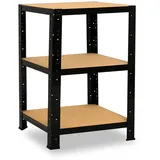 shelfplaza Schwerlastregal Stahl 90x50x50 cm schwarz 3 Böden
