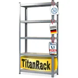 karatcommercial Schwerlastregal Grau-Anthrazit Höhe: 150 cm Breite: 75 cm