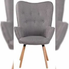 CLP Lounger Ashford Stoff Grau Natura