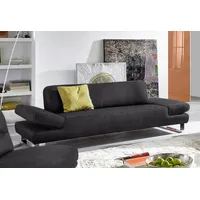 2-Sitzer W.SCHILLIG "taboo", grau (anthrazit s22), B:202cm H:76cm T:101cm, Flachgewebe S22 (100% Polyester), Stoff S37 (100% Polyester): Luxus-Microfaser in Lederoptik, Longlife Xtra-Leder Z59: Glattleder mit modischer Prägung. Hautstärke 0, 9 - 1, 1 mm, Longlife Xtra-Leder Z69: Das feinnarbige, gedeckte Softleder Z69 besticht durch seine außergewöhnliche Weichheit im trendigen u00bbVintage-Looku00ab, Hautstärke 0, 9 - 1, 1 mm, Sofas, mit Übertiefe, inklusive Armlehnenverstellung