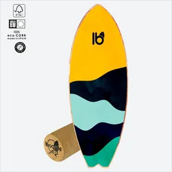 Balance Board Way – Surf Trainer mit Korkrolle SCHWARZ No Size