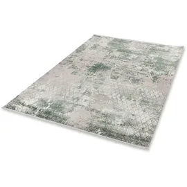 Schöner Wohnen Teppich "Vision 241", grün (dunkelgrün), B:160cm H:7mm L:230cm, Kunstfaser, Viskose, SCHÖNER WOHNEN-KOLLEKTION, Teppiche, Teppich, Viskoseteppich mit Glanz, Wohnzimmer