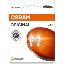 OSRAM ORIGINAL 2721-2BL NON ECE W2x4,6d 12V 1,2W