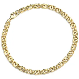 FIRETTI Goldarmband FIRETTI "Schmuck Geschenk Gold 333 Tigeraugen-Armkette" Gr. 23, gold (gelbgoldfarben), Armbänder, Damen, 23, Gelbgold 333, Goldarmband, Made in Germany
