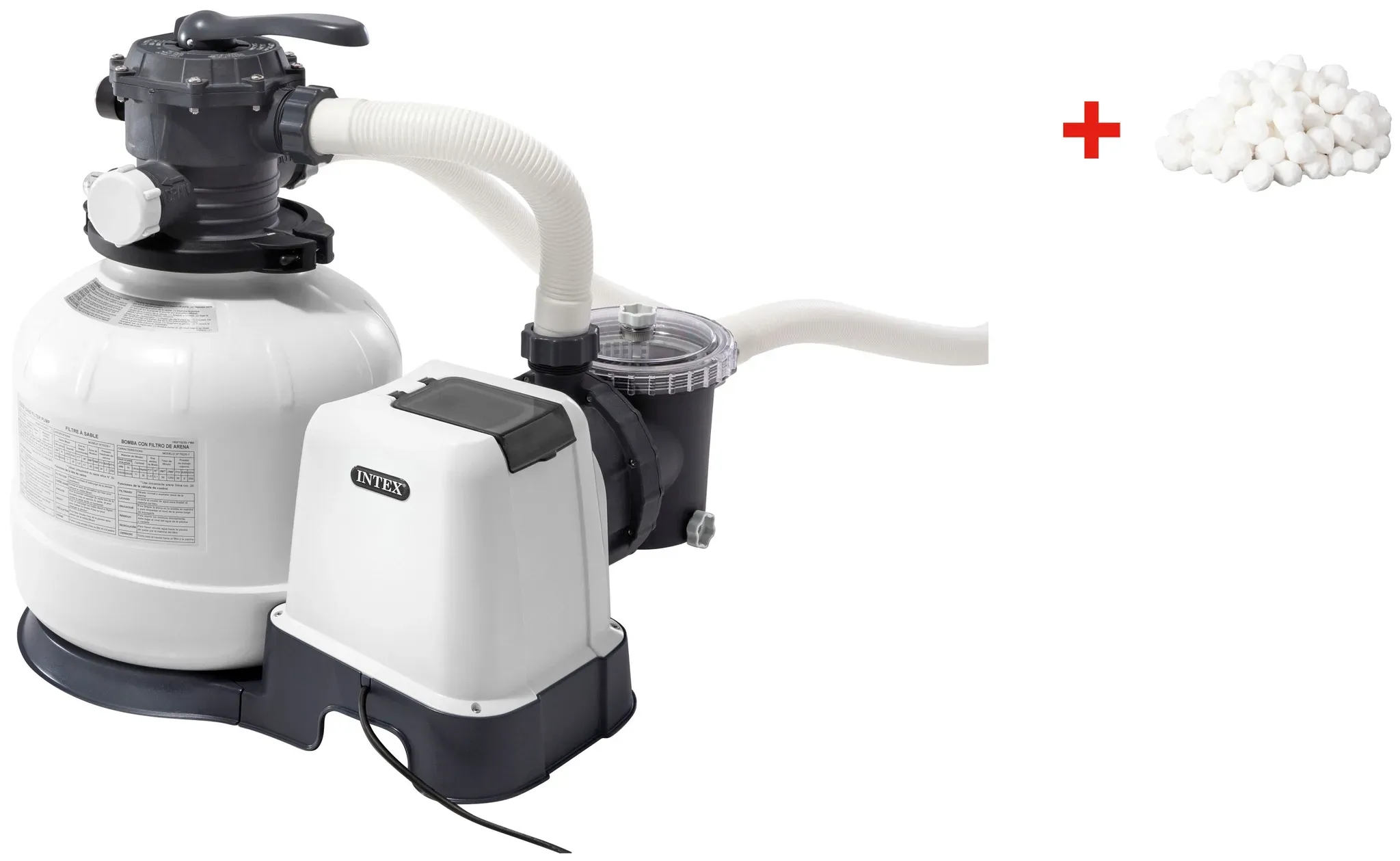 Intex Sandfilteranlage » »SX2800« 2800 gal./hr«, (Set), inkl. FIBER BALL FILTRATION Intex weiß B/H/L: 40 cm x 66,7 cm x 59,4 cm