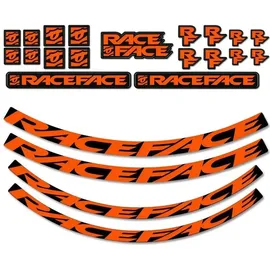 Race Face Next Sl Turbine Sl Arc Carbon 26 Aufkleber orange, schwarz