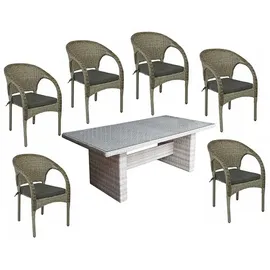 Garden Pleasure DIJON/BASTIA Set 13-tlg. Braun/Grau