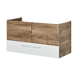 Sconto Waschtischunterschrank Onda 96 x 51 cm Grau/Weiß/Mehrfarbig