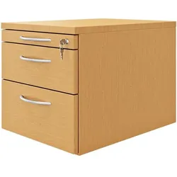 fm Büromöbel Schubladen Rollcontainer braun, 43.4x40x60 cm
