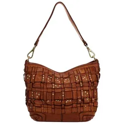 Campomaggi Schultertasche Leder 25 cm  braun