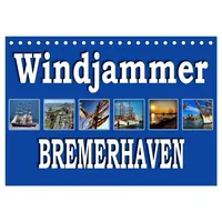 Calvendo Windjammer - Bremerhaven (Tischkalender 2026 DIN A5 quer),