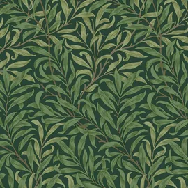 William Morris At Home Willow Bough Vliestapete 0,52 m x 10 m 5 m2 grün 34193
