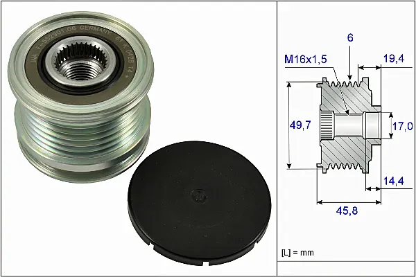 INA Generatorfreilauf 535016810 für Mercedes JEEP
