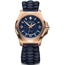 Victorinox I.N.O.X. V 37mm Damenuhr, 241955 Roségold-Blau