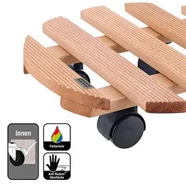 Wagner System WAGNER® design yourself Pflanzenroller COUNTRY GH 0182 Holz hellbraun rund 30,0 x 8,2 cm