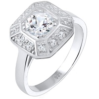 Elli PREMIUM Ring Damen Verlobung Glamour Topas in 925 Sterling Silber