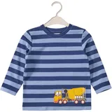 Sweatshirt mit Baustellenfahrzeug-Applikation, blau, Gr. 104